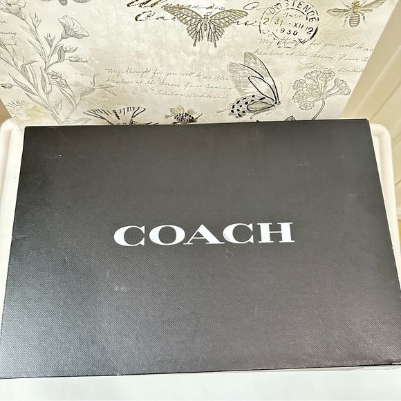 Coach Lowline Low Top Sneaker White with Blue Size 9 / 9.5 Style G5040 - Picture 11 of 15